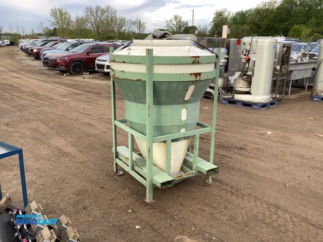 Lot 2-35932 - Forkable 45” L x 45” W x 66” T Industrial Dry Bulk Material Hopper