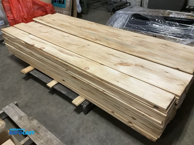 Lot 2-77143 - Lot of (129) Pieces of Pine Tongue and Groove Car Siding - (46) are 1x8” and (83) are 1x6”, each are...