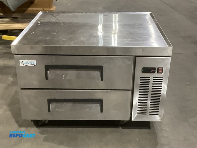 Lot 2-55138 - Avantco model 178CBE36HC stainless steel, 2-drawer refrigerated chef base on wheels. 115 volt/single...
