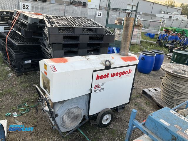 Lot 2-33233 - Andy Egan Co 120 volt single phase system propane gas (only) fueled heat wagon, size: 18.5”x60”x68”H