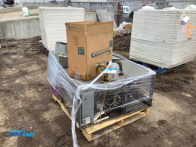 Lot 2-92071 - Lot of (1) unknown make and model furnace, ducting, and box lf 20x25x1