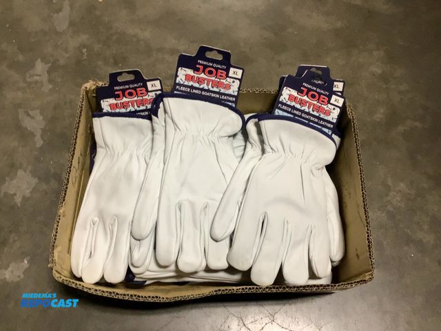 Lot 2-62907 - Job Busters (12) pair Fleece Lined Goatskin leather XL gloves