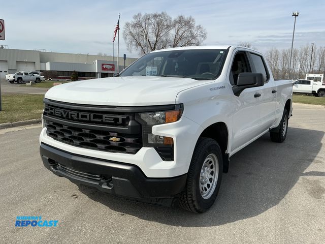 Lot 2-25400 - 2023 Chevrolet Silverado 1500 Work Truck Crew Cab 4WD Standard Box Pickup Truck 4x4