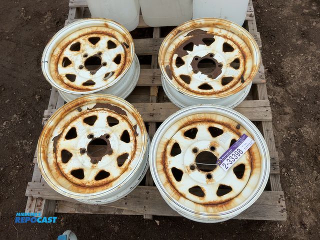 Lot 2-33398 - (4) 15” Steel Trailer Wheels, 5 on 4.5” bolt pattern