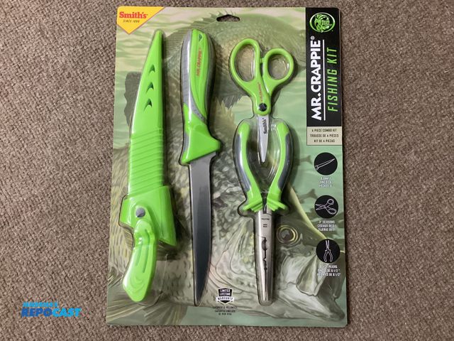 Lot 2-92904 - New Mr. Crappie Fishing Kit. Four piece combo kit, 6 inch knife, 3 inch scissors, 6 -1/2” pliers and...