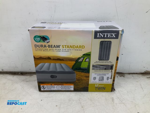 Lot 2-15590 - Intex 12” Twin inflatable air mattress, built in pump
