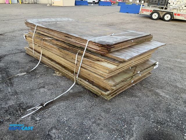 Lot 2-73250 - Skid lot of assorted ply wood boards approx. 4’ x 8’