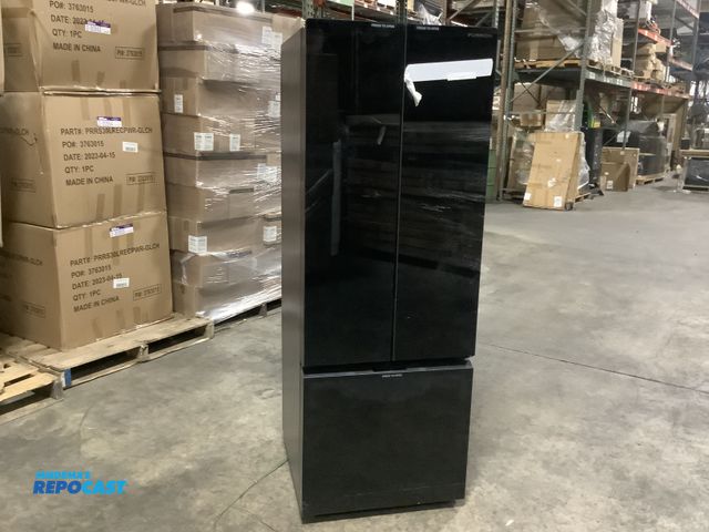Lot 2-99043 - Furrion 12V Refrigerator/Freezer model #FCR12DCGFA-BG measuring 23.5” x 26” x 65” - scratch and dent