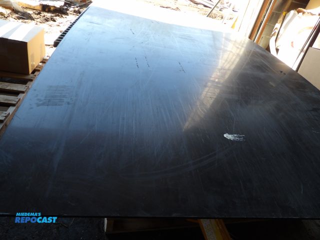 Lot 2-58332 - New Polyethylene Sheet. 4x8ft 0.375in thick Opaque Black, 4000ps tensile strength Nobreak #PS-UHMW-R...