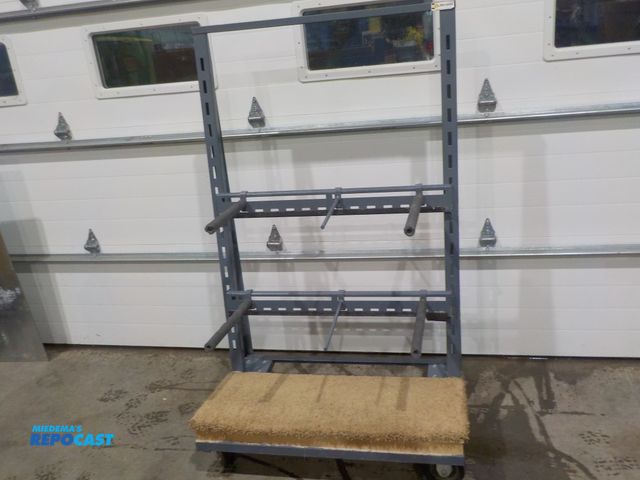 Lot 2-33872 - Durham Portable Service Cart, Adjustable racks, 39" width, 64" tall