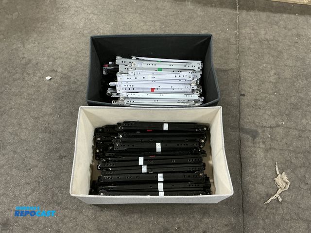 Lot 2-35793 - Lot of (2) bins of Brinox drawer roller slides.