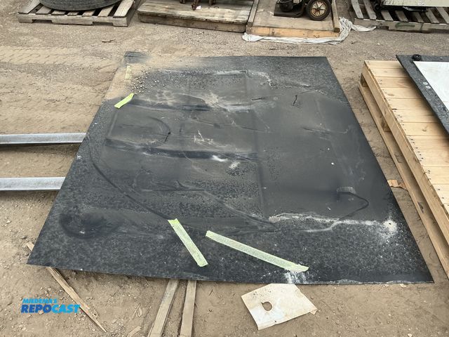 Lot 2-35802 - Approx. 6’3” x 8’2” Black Metal Sheet