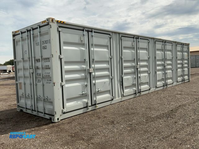 Lot 2-21913 - 2026 40’L x 8’W x 9’ 6”T High Cube Shipping/Ground Container, swing doors on one end and four sets o...