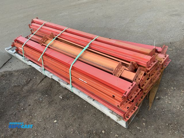 Lot 2-33247 - Skid of Pallet Racking Cross Beams, includes (23) 8’ long for Speedrack that uses pins (no pins), an...
