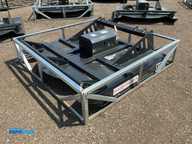 Lot 2-44048 - New JCT 72” Brush Mower Skid Steer Attachment, hydraulic driven with hoses and quick coupler fitting...