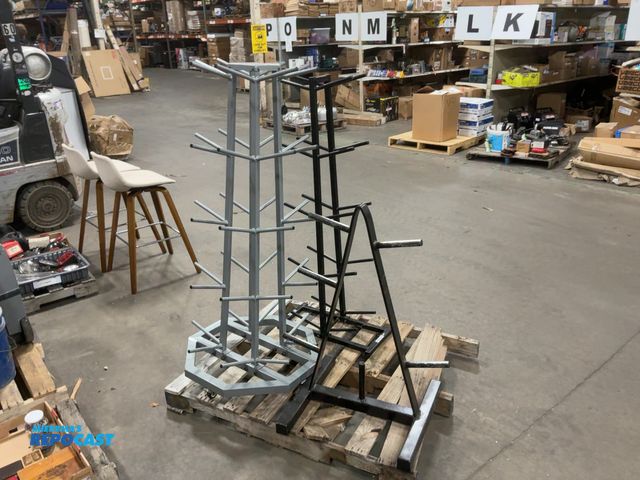 Lot 2-70634 - Lot of (3) metal weight racks
