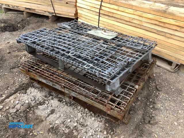 Lot 2-35869 - (2) Metal Wire Collapsible Storage Crates