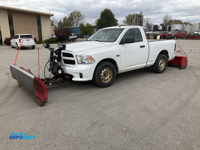 Lot 2-20111 - 2017 Ram 1500 Regular Cab Short Box Plow Truck 4x4