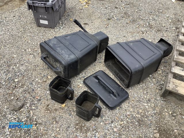 Lot 2-13107 - (2) Black Plastic 40gal. Food Dispenser w/ (2) cups