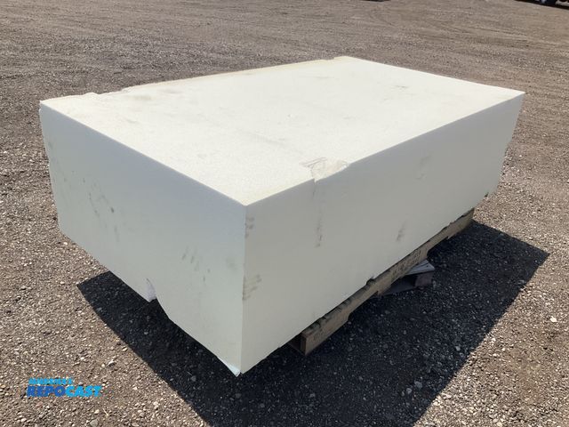 Lot 2-20802 - Foam block 82-3/4” x 48” x 24”, has a couple spots where a piece has chipped off