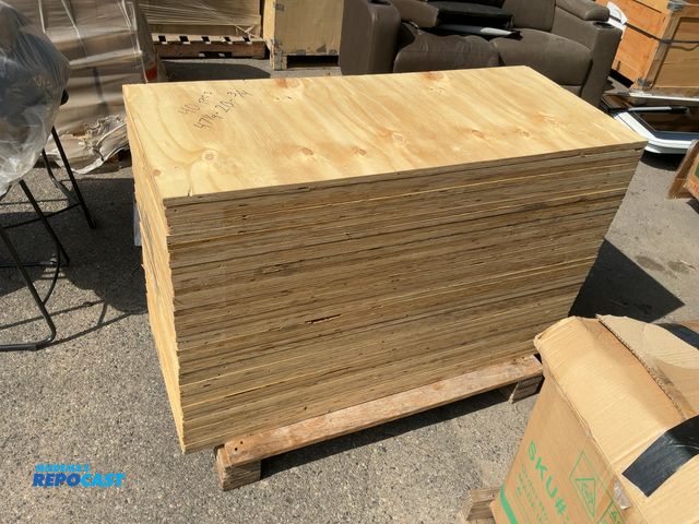 Lot 2-95003 - Skid of (40) Sheets of Plywood, 47.25” x 20” x .75”