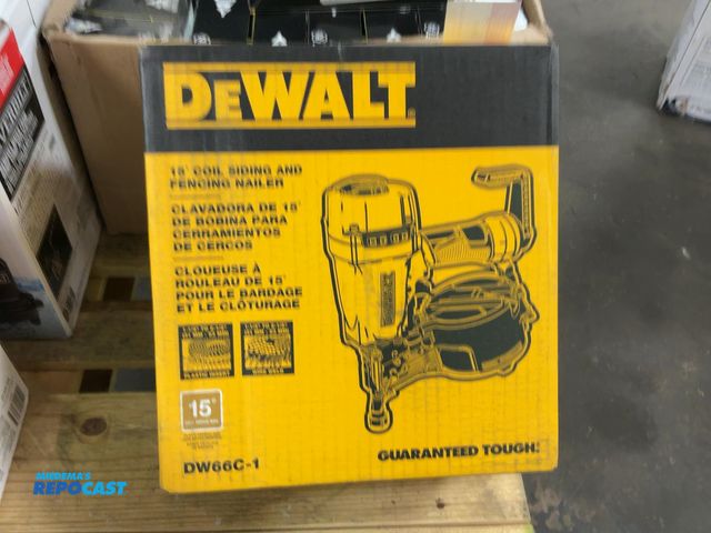 Lot 2-21951 - New Dewalt 15 Degree Coil Siding and Fencing Nailer, DW66C-1