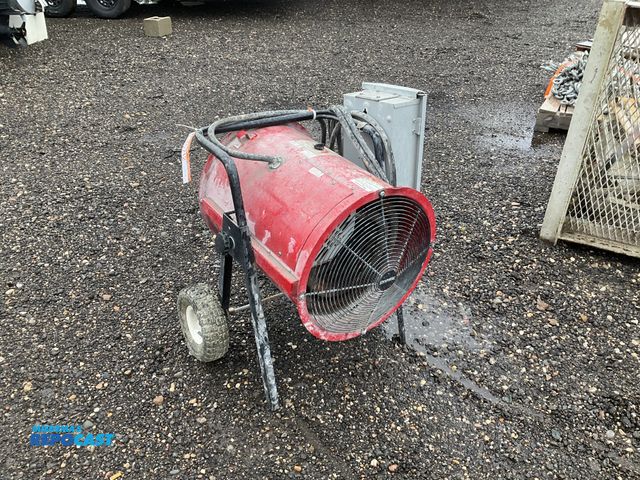 Lot 2-40712 - Chromalox 30 KW electric heater Cat. No. DRA-30-43, 480 volt 3 phase electric, pneumatic tires, used
