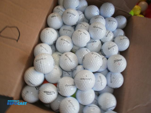 Lot 2-95634 - 120+ excellent shag or practice golf balls, all washed with no cuts