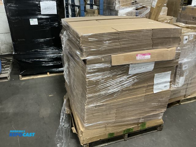 Lot 2-28579 - Skid of cardboard boxes