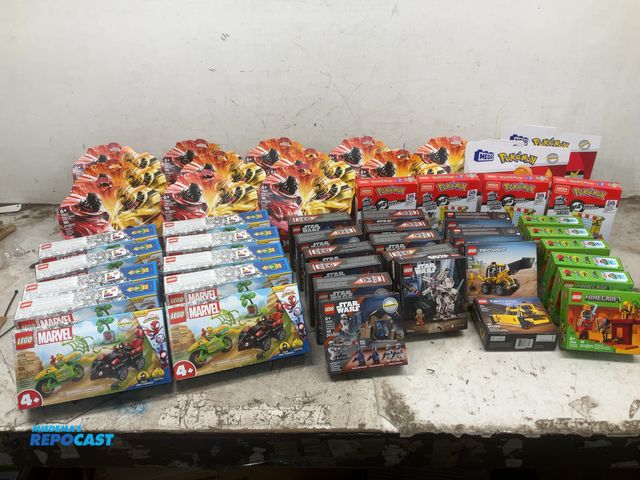 Lot 2-35670 - Lot of various kids Lego sets including Lego technic back hoe loader, marvel spin and electro dinosa...