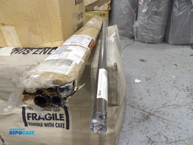 Lot 2-53916 - Lot of (6) Steel down rod extensions, 3/4" x48"