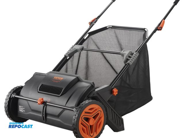 Lot 2-35473 - New Vevor 21” Push Lawn Sweeper with Leaf &amp; Grass Collector