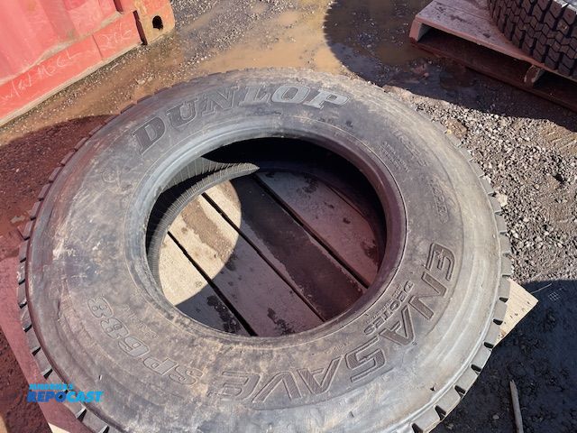 Lot 2-72684 - 1 Recapped Dunlop 11 R 22.5 tire.