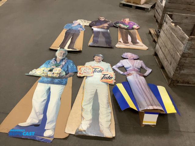 Lot 2-62953 - lot of misc life-size standup carboard characters: medonna, orville redenabcher, darrell waltrip, ke...