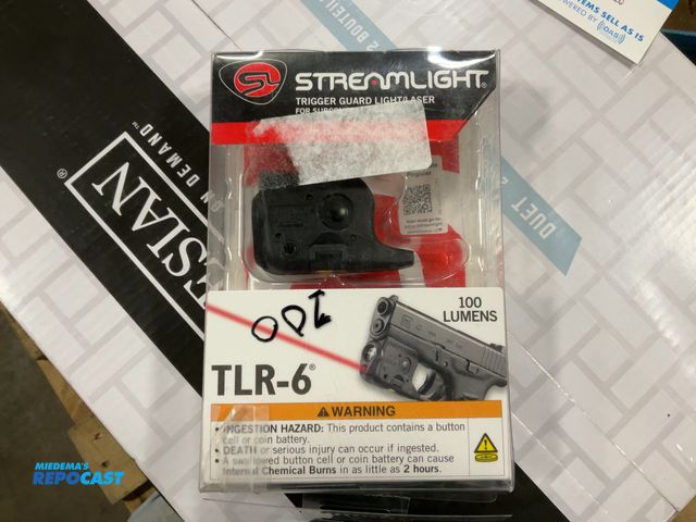 Lot 2-95195 - Stream light trigger guard light/laser for subcompact handguns, TLR-6.