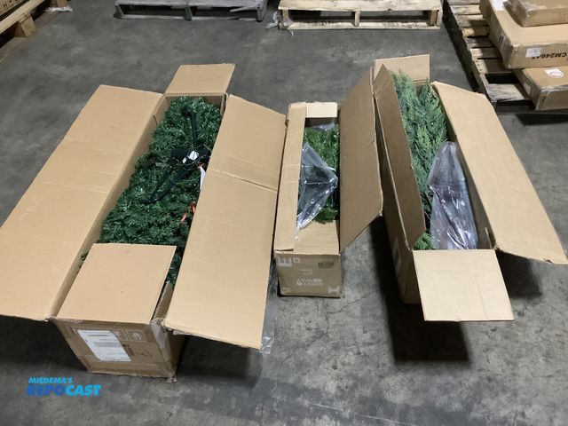 Lot 2-69250 - Lot of (3( assorted artificial green Christmas trees including: CM20681, CM22810, CM24588US
