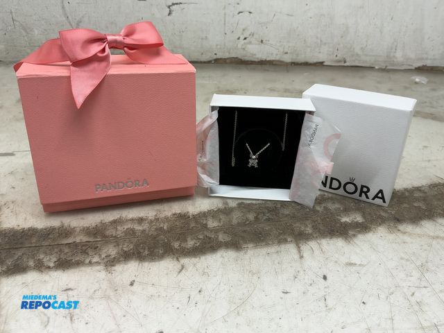 Lot 2-19464 - Pandora Stitch Necklace Silver