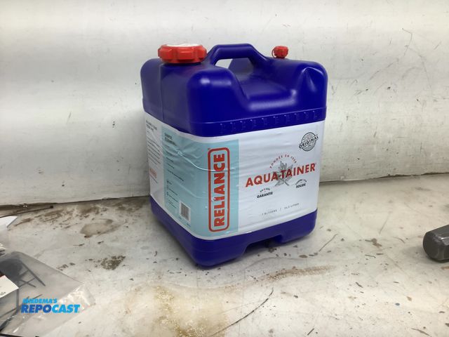 Lot 2-19832 - Reliance blue plastic 7 gallon aqua-tainer