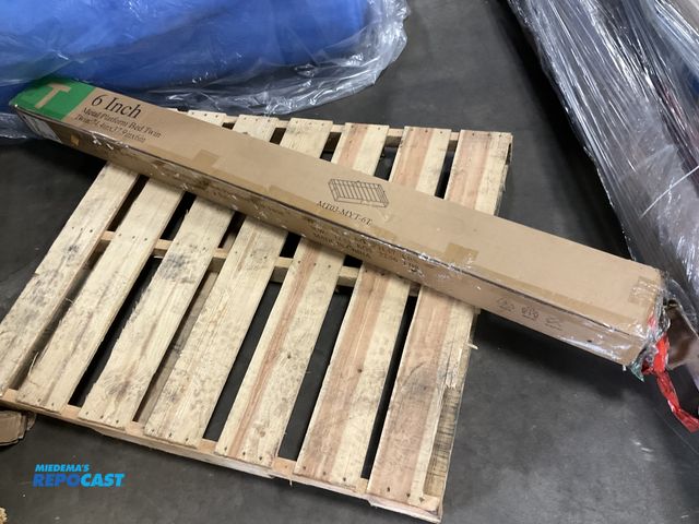Lot 2-33068 - New black unassembled 6 inch metal platform twin bed MT03-MYT-6T