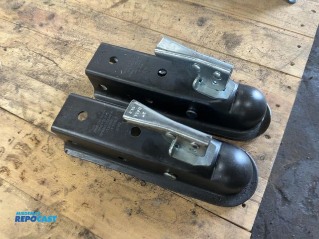 Lot 2-22443 - (2) New 2” Ball Hitch Couplers, bolt on to a 2” x 2” tongue
