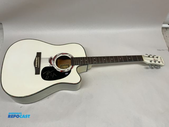 Lot 2-55317 - Autographed Marconi MK4116 Acoustic-Electric Guitar(DOBSON)