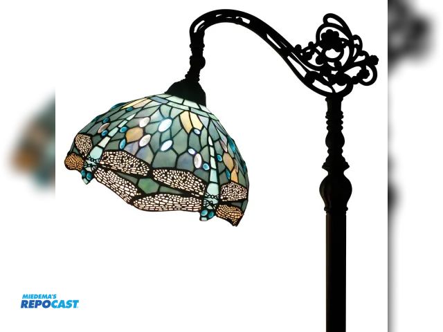 Lot 2-93674 - Tiffany Style Household Floor Lamp, 12”x64”, Unassembled