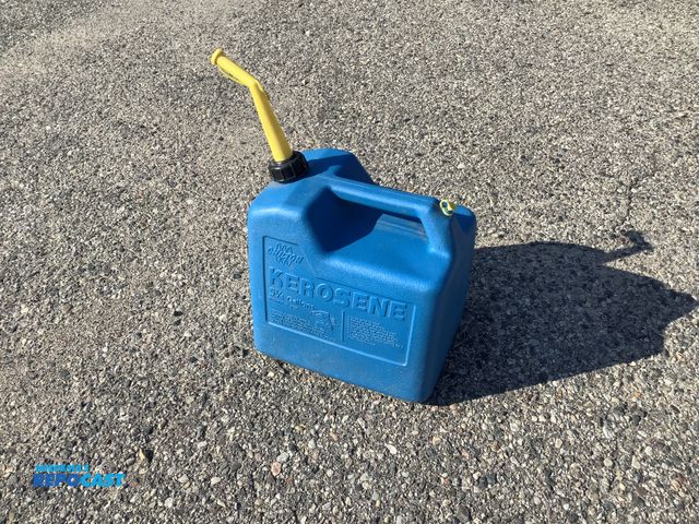Lot 2-99140 - Blue plastic nos chiton kerosene 5 1/4 gallon container