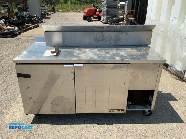 Lot 2-99102 - True Refrigeration TWT-67-HC Deep Work Top Refrigerator Two-section, 67”x32”x39”