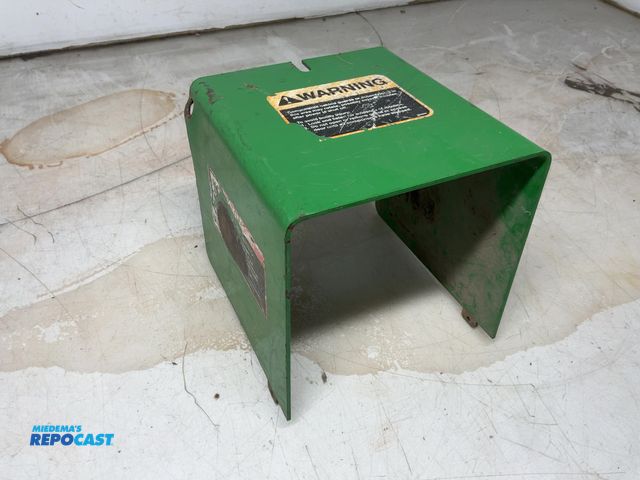 Lot 2-67532 - john deere farm tractor power take off shaft cover guard, heavy duty steel, PTO shield
