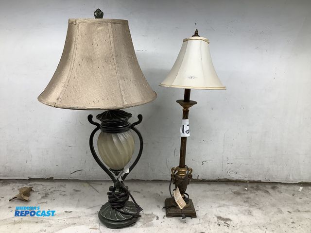 Lot 2-27958 - (2) coffee table lamps