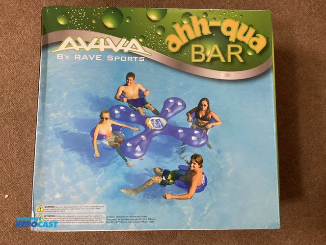 Lot 2-19135 - New ahh-qua BAR by Rave Sports. For pools and lakes, party bar allows you to take a plunge and then ...