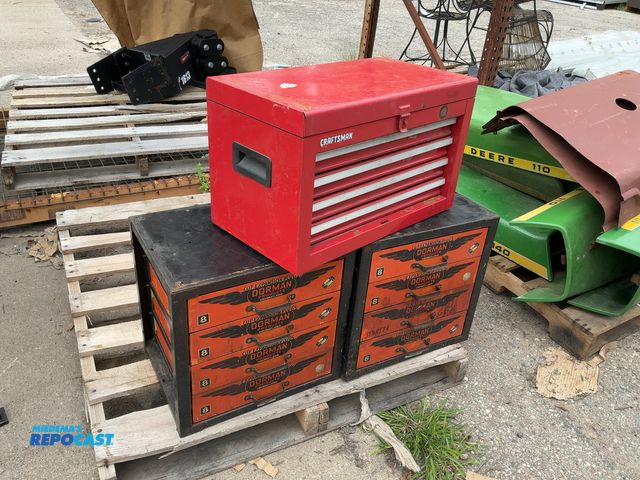 Lot 2-91318 - (3) 4-Drawer Hardware Storage Bins from Dorman and Craftsman