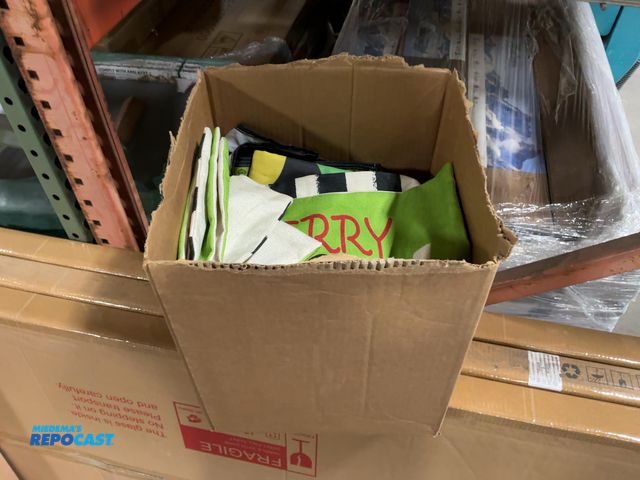 Lot 2-96539 - Box of Assorted Christmas, Thanksgiving, and Halloween Decorations