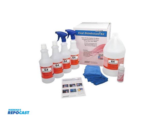 Lot 2-19359 - 96 viral disinfectant deluxe kit